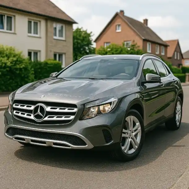 Gebrauchtwagen eines Mittelklasse-Autos beim Autoankauf in Weiterstadt, bereit für eine neue Bewertung und fairen Ankaufspreis.